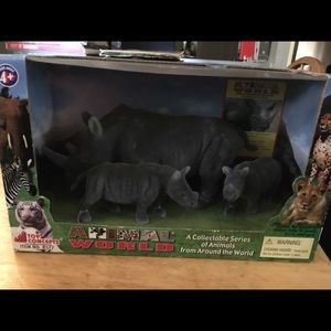 Animal world rhinoceros toys